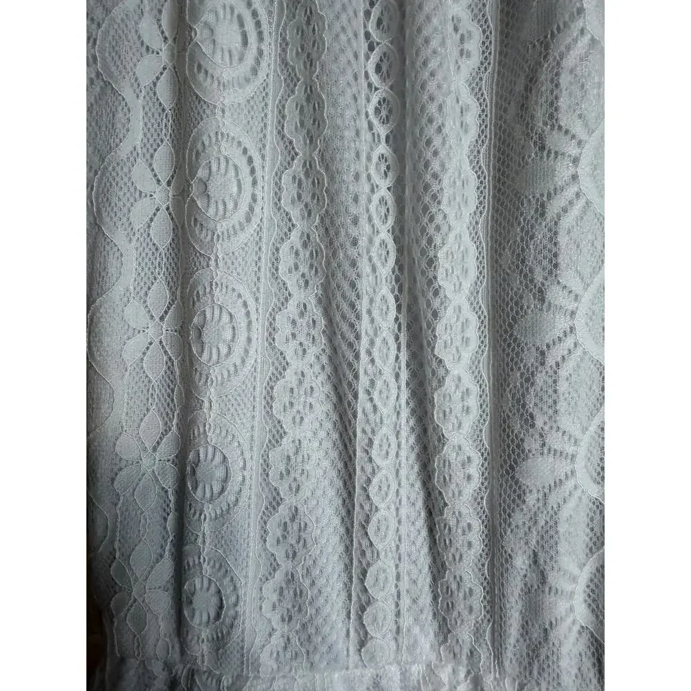 Trixx Women Dress Fit Flare Size Medium Faux Wrap Boho Festival Ruffle NWT New - Picture 7 of 11